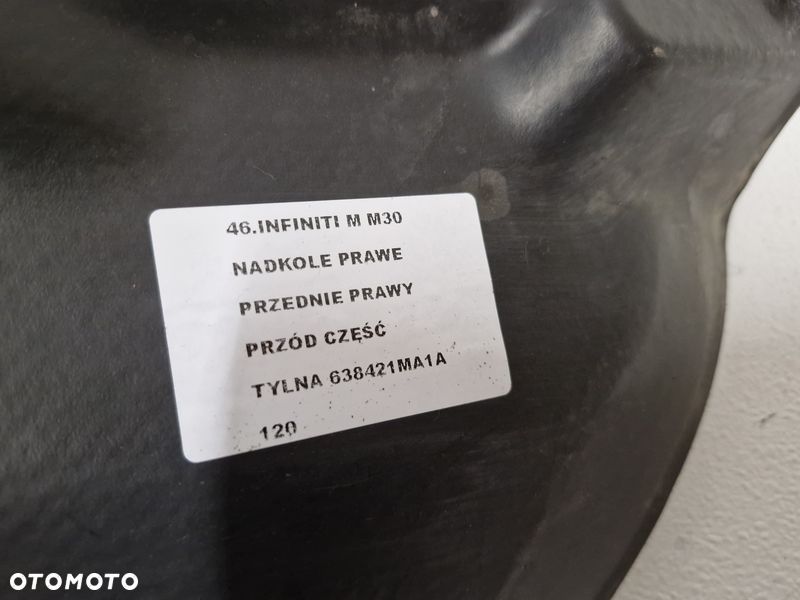 INFINITI M M30 M35 NADKOLE PRAWY PRZÓD PRZEDNIE CZĘŚĆ TYLNA 638421MA1A - 3