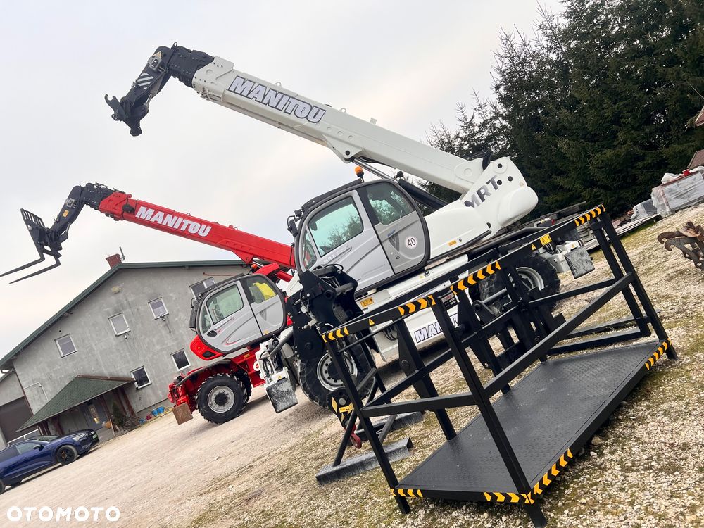 Manitou 2150 Mrt MANITOU ŁADOWARKA TELESKOPOWA Roto  widły kosz PILOT do sterowania  2016/17 1840 2540 2550 kolor od nowości biały Mercedes silnik manitou Roto Mrt 2150 - 8