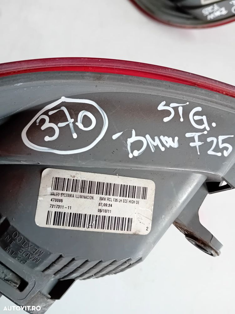 Stopuri Lampa Stop Tripla Stanga Dreapta Bmw X3 F25 LED De Pe Caroserie Cod 7217311 7217312 - 7