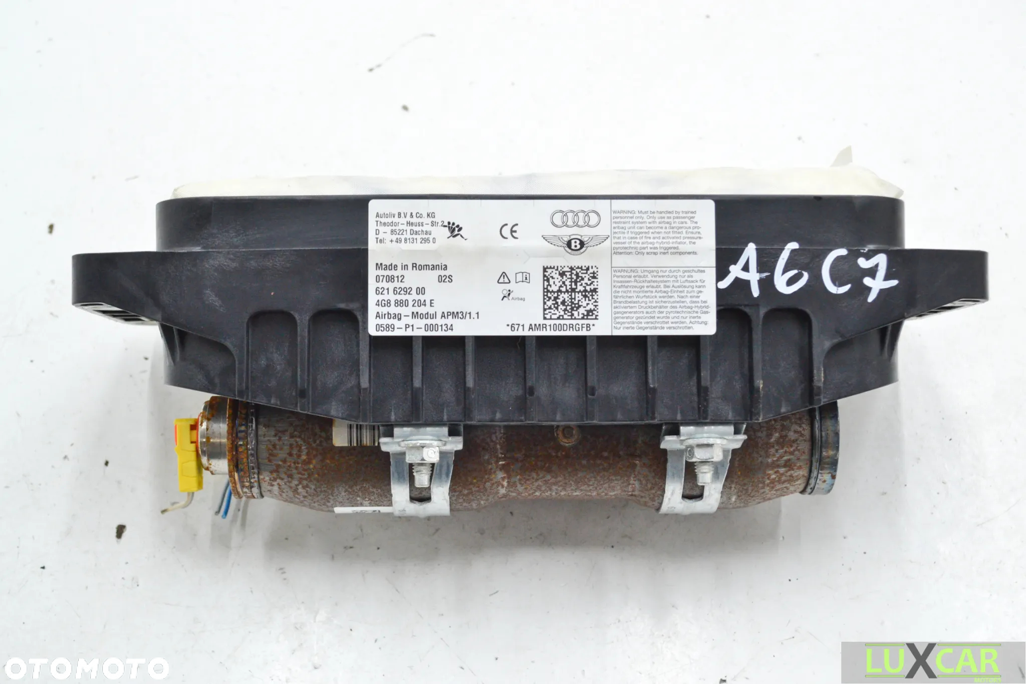 AUDI A6 C7 PODUSZKA POWIETRZNA PASAŻERA DESKI ROZDZIELCZEJ AIRBAG 4G8880204E GORLICE - 2