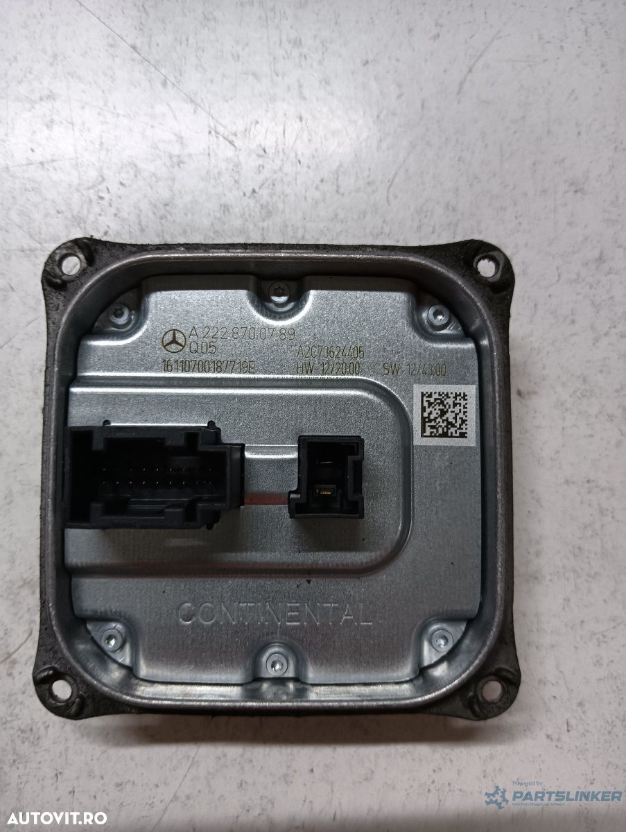 Balast xenon stanga fata MERCEDES-BENZ S-CLASS W222, V222, X222 2013 - > - 1