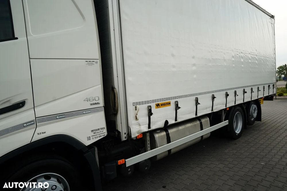Volvo FH 460 / CORTINĂ - 7.75 M / I-SAVE / AER CONDIȚIONAT PARCARE / PUNTE RELAXABILĂ / DIRECȚIE / CORTINĂ RANFORSATĂ - 9