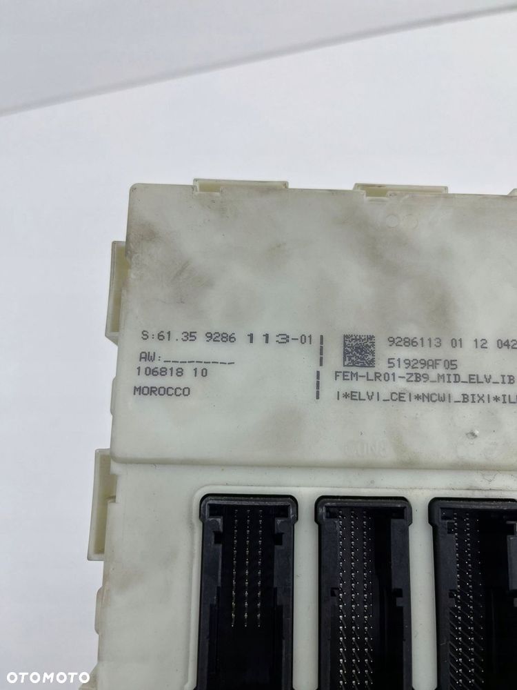 BMW F20 F21 F30 F31 MODUŁ STEROWNIK FEM 9286113 - 2