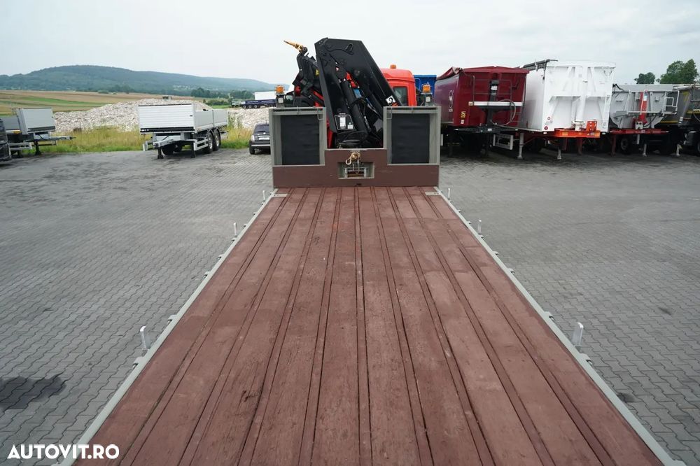 MAN TGS 35.360 / 8x2-4 / REMORCA AUTO + HIAB 228 E-2 HGV / PUNTE RIDICATĂ / COMANDE HIDRAULICE / TELECOMANDĂ / TROLIU / - 21