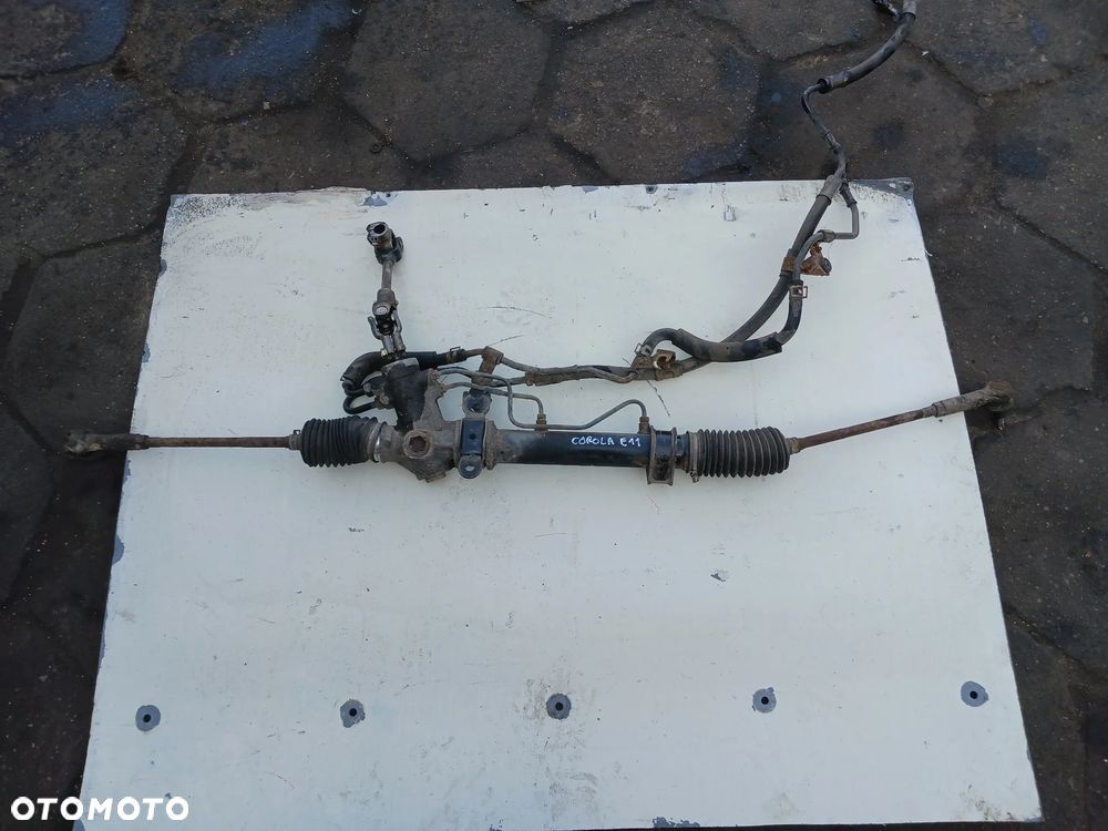 Przekładnia kierownicza maglownica Toyota Corolla E11 przewody wspomagania krzyżak drążek kierowniczy - 2
