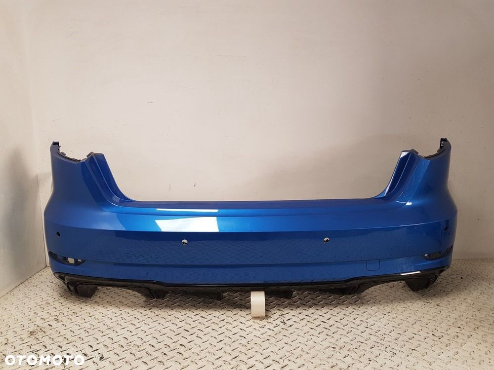 ŁADNY ORYGINALNY ZDERZAK TYLNY TYŁ SPOILER AUDI A3 S-LINE LIFT 16-20 SPORTBACK 4PDC 8V4807511P  8V - 2
