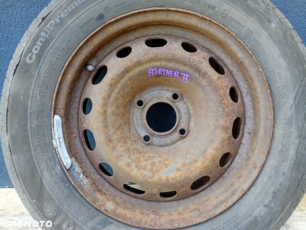 koło zapasowe felga opona continental 205/65R15 94H partner II berlingo II 2008-2018 - 2
