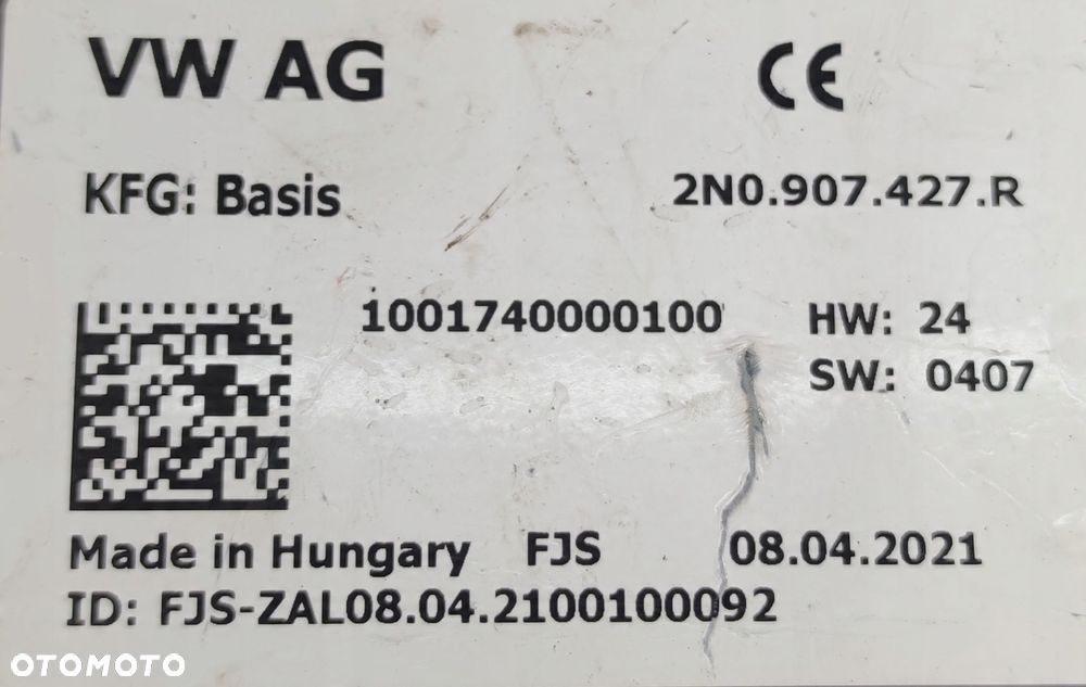 MODUŁ STEROWNIK VW CRAFTER MAN TGE 2N0907427R - 8