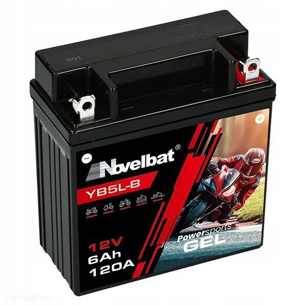 Akumulator Novelbat GEL-YB5L-B 6Ah 120A L - 1