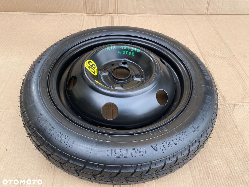 Koło dojazdowe dojazdówka 15 Kia Rio  Hyundai I10 I20 i10 i20  4x100  + zestaw - 10