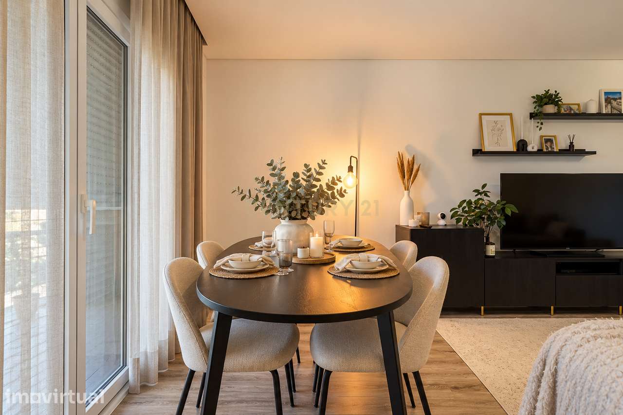 Excelente Apartamento T2 Moderno em Zona Calma com Garagem - Grande imagem: 4/33