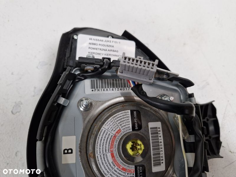 NISSAN JUKE F15 I 1 NISMO PODUSZKA POWIETRZNA AIRBAG KIEROWCY KIEROWNICY - 9