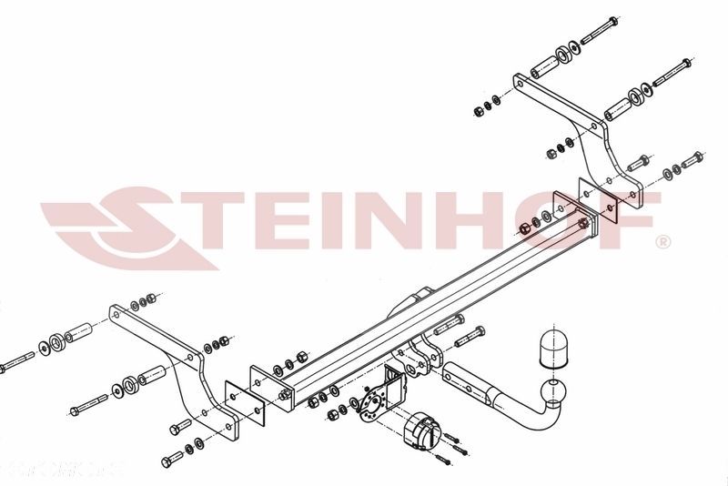 Hak holowniczy + MODUŁ 7PIN  do Dacia Duster I Facelift od 2013 do 2018 - 3