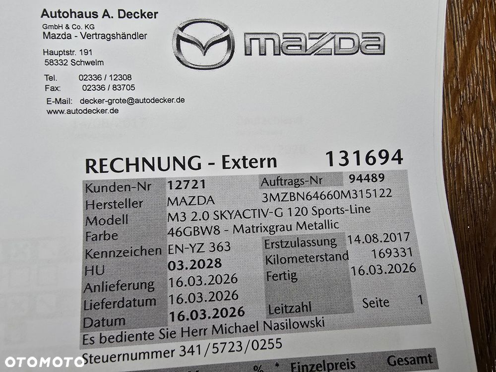 Mazda 3 SKYACTIV-G 120 Sports-Line - 33
