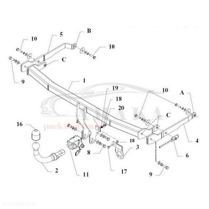 Hak Holowniczy Automat Do Renault Megane Ii Hatchback 2002-2005 - 3