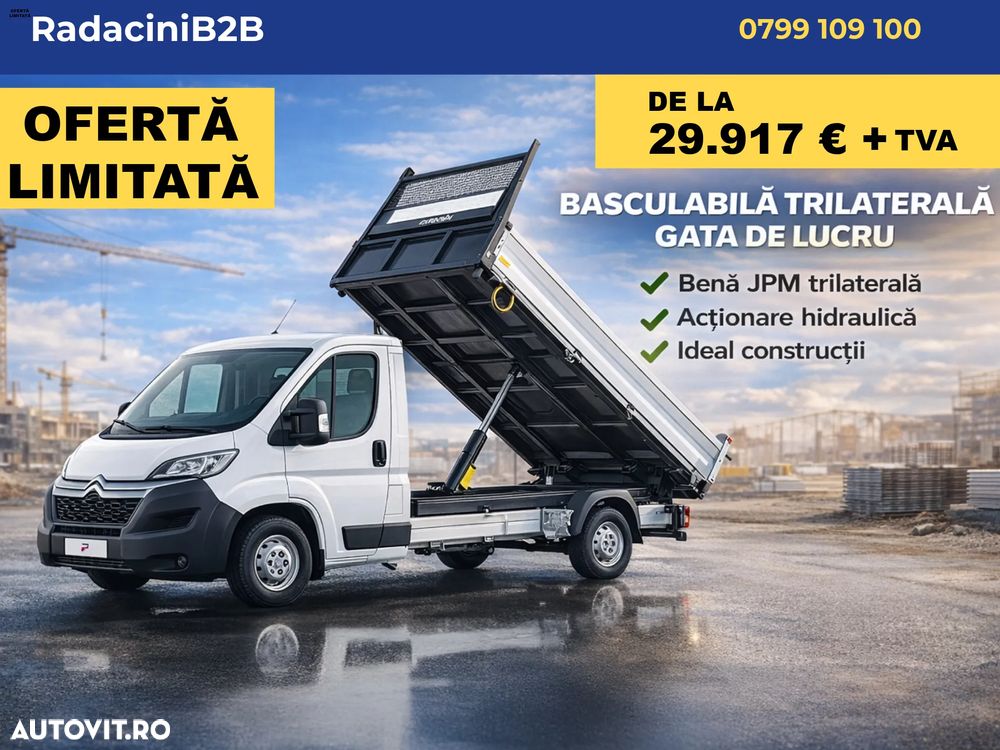 Citroën Jumper cu bena basculabila trilateral JPM omologata BA10 basculanta - 1