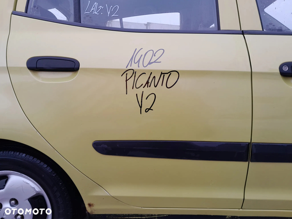 KIA PICANTO DRZWI PRAWE TYLNE PRAWY TYŁ KOLOR: Y2