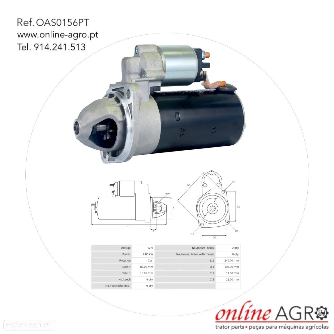 Motor de arranque para Trator e máquinas - 6