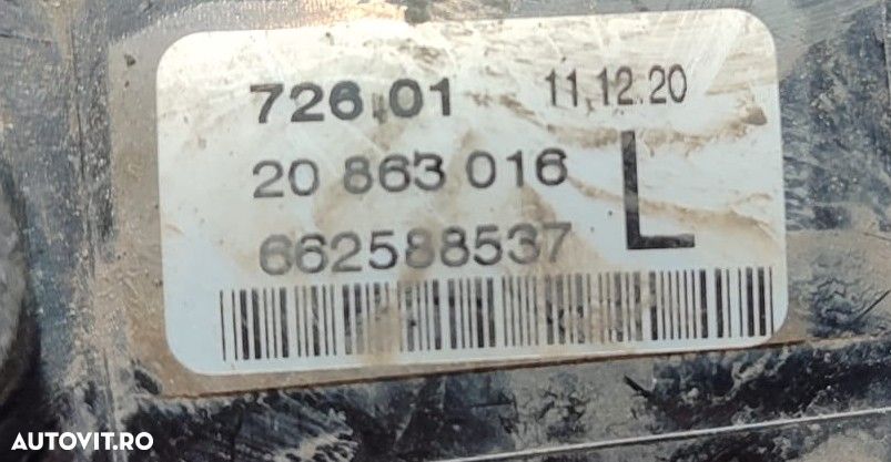 PROIECTOR CEATA STANGA OPEL ZAFIRA C 2013 2.0 DIESEL COD OEM 20863016 / 662588537 / MPV HATCHBACK 2011-2019 - 8