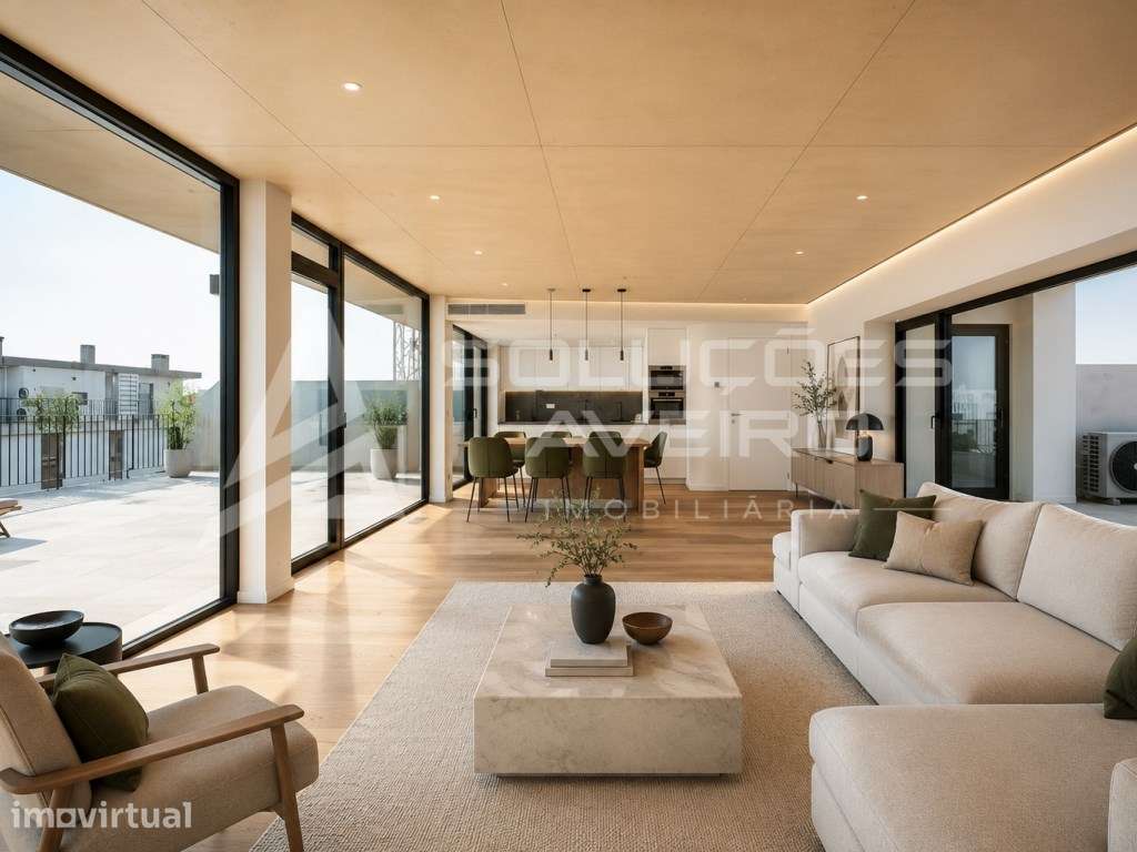 Fantástico T3 Duplex Novo de Luxo na Praia da Barra! - Grande imagem: 2/9
