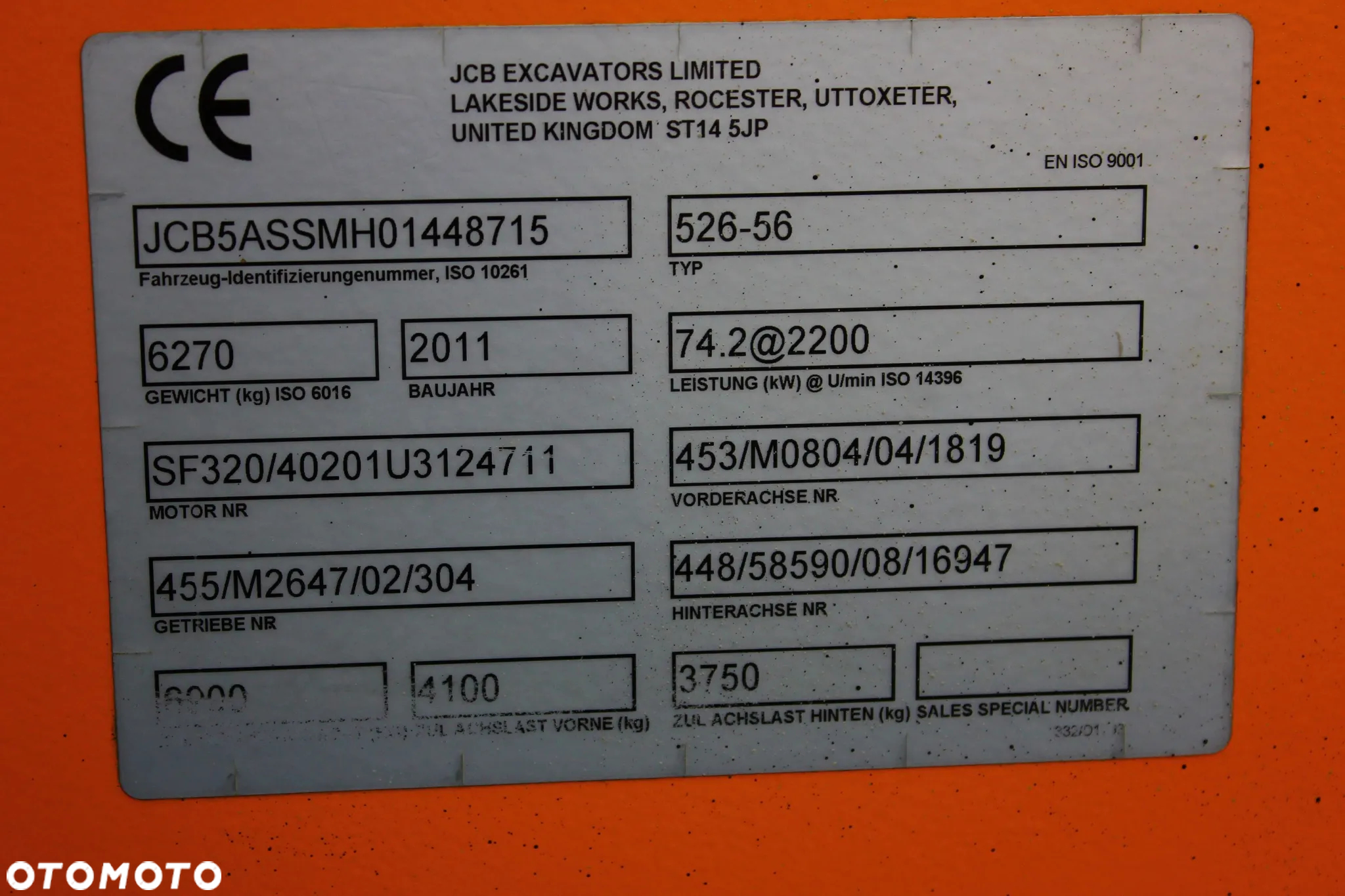 JCB ŁADOWARKA TELESKOPOWA JCB 526-56 AGRI  3 TRYBY SKRĘTNE JOYSTICK SILNIK 4.4L 4X4 - 7