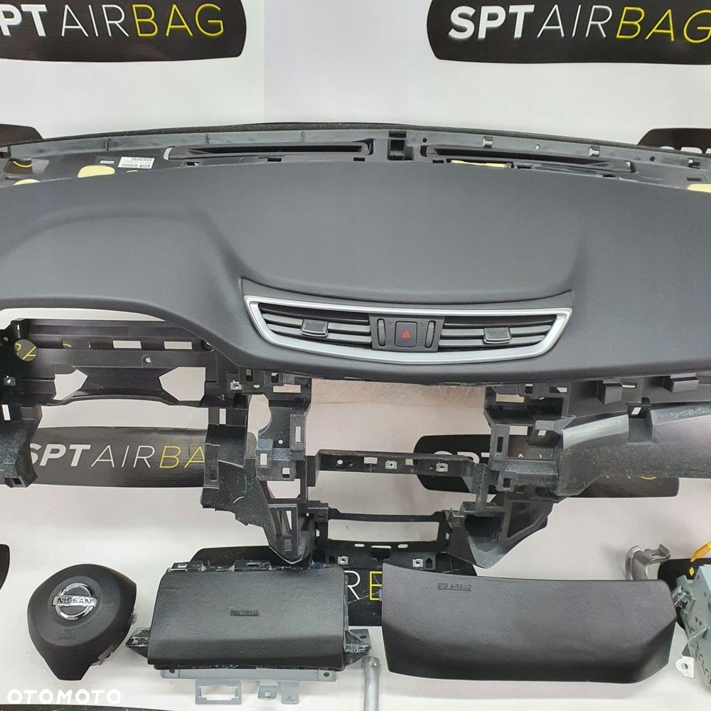 NISSAN ROGUE DESKA ROZDZIELCZA KONSOLA KOKPIT PULPIT PODUSZKI AIRBAG AIR BAG PASY NAPINACZE KIT SET - 3