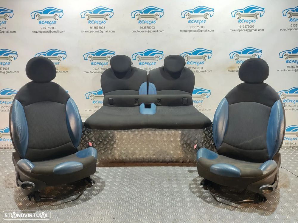 Bancos originais MINI COOPER R56 pele tecido airbag - 2