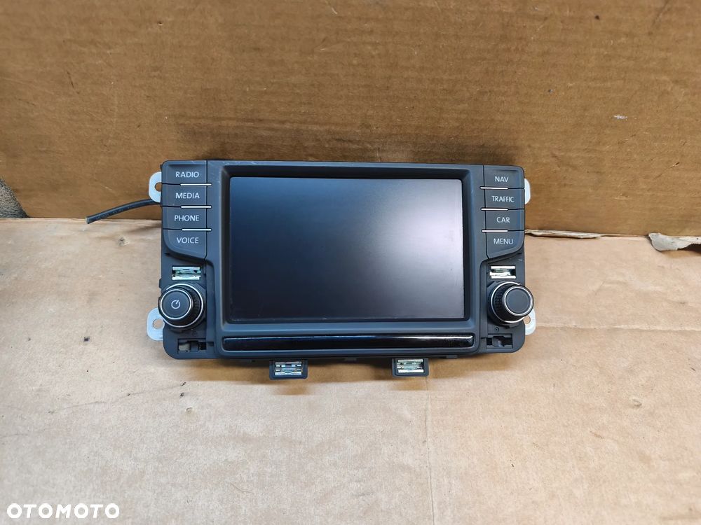WYŚWIETLACZ RADIA NAWIGACJI RADIO VOLKSWAGEN 6C0919603A - 1