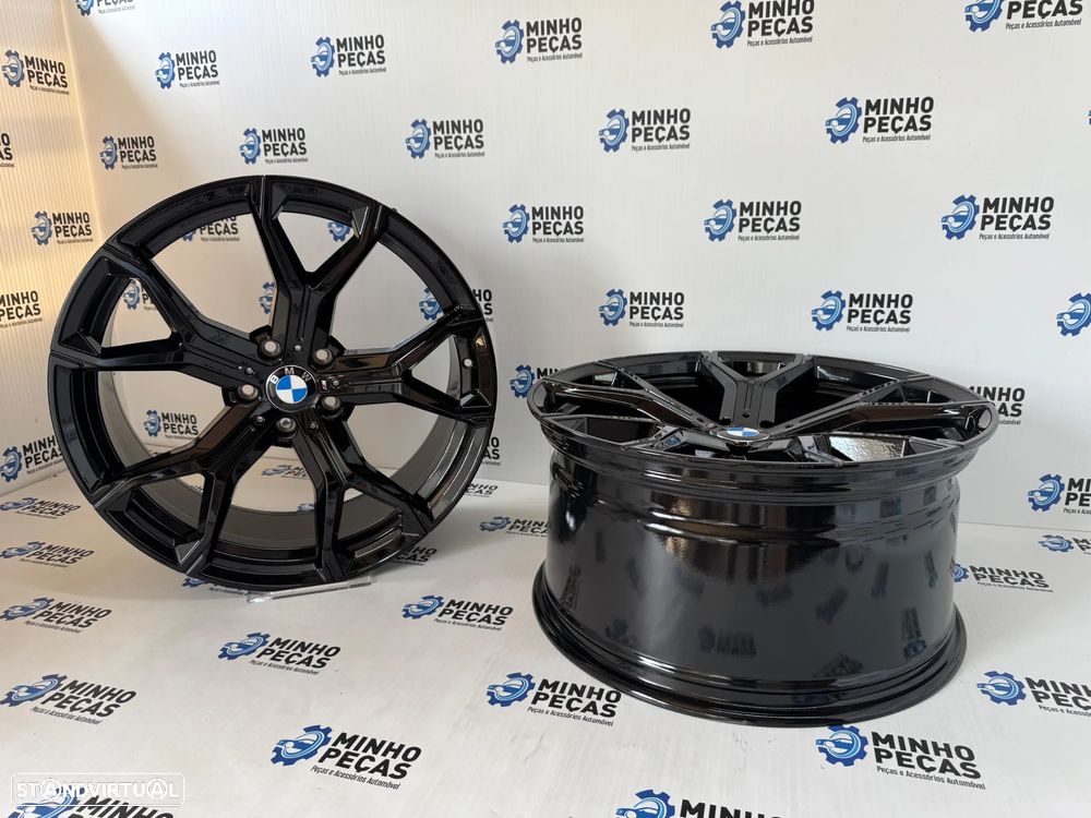 Jantes BMW X5 (G05) X6 (G06) em 21 5x120 Preto Brilho - 5