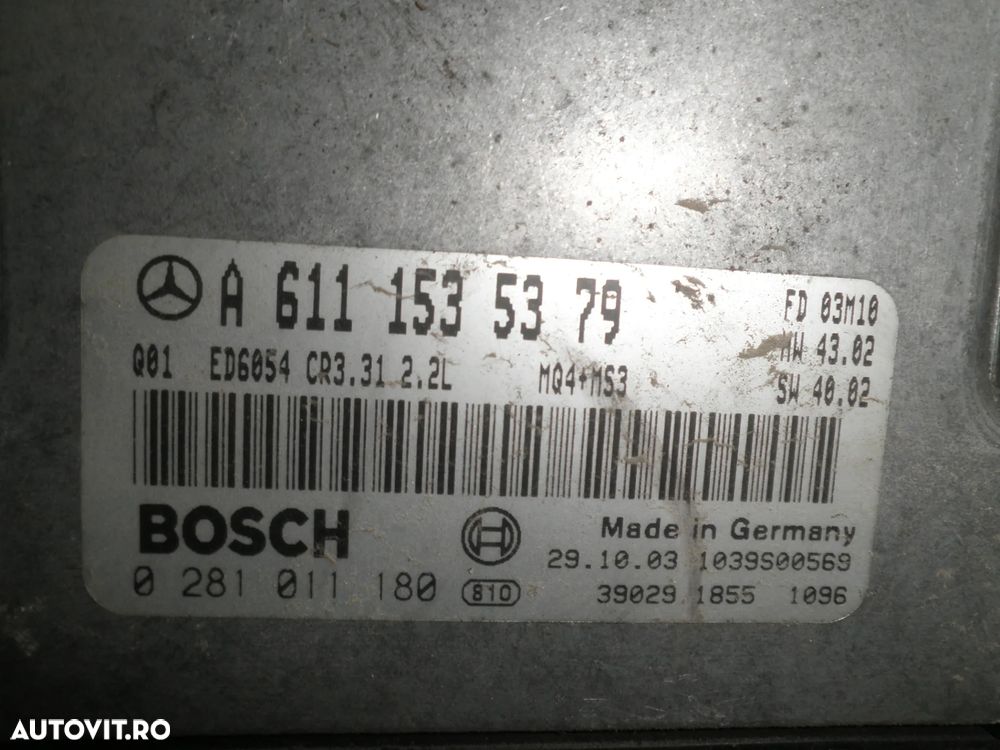 ECU / calculator motor Mercedes Vito W639 2.2 CDI A6111535379 - 2