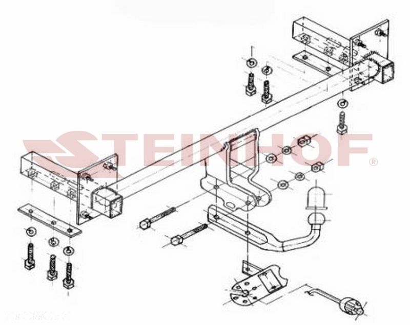 Hak Holowniczy + WIĄZKA 7PIN do Kia Shuma II 4/5 drzwi od 1998 do 2010 - 2