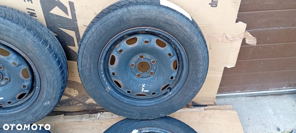 Felgi stalowe z oponami koła 5J ET35 165/70 R14 5X100 VW Polo Fabia 6Q0601027H - 15