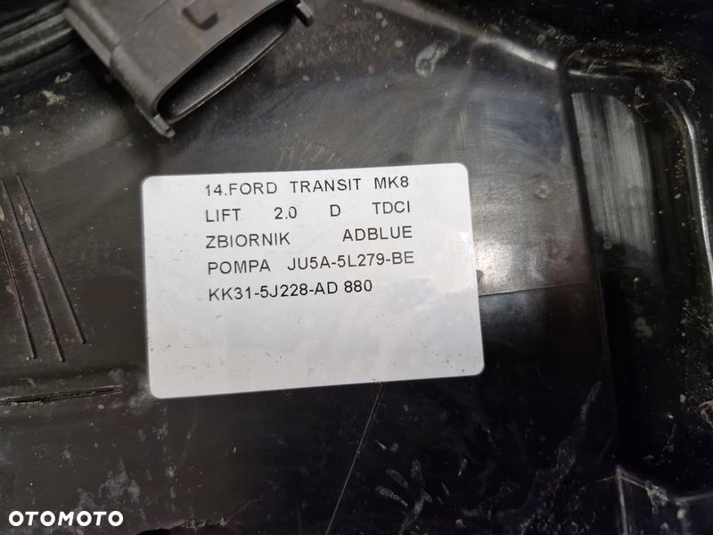transit mk8 lift 2.0 tdci zbiornik adblue pompa ju5a-5l279-be kk31-5j228-ad - 2