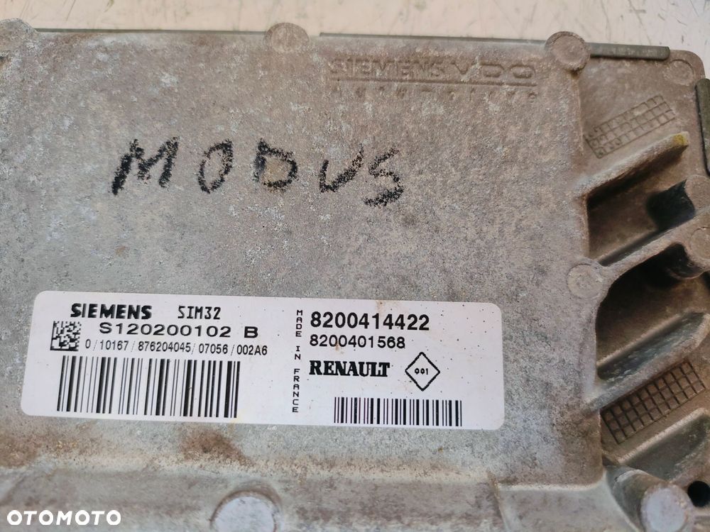 RENAULT MODUS 04-07 1.2 B STEROWNIK SILNIKA KOMPUTER 8200414422 - 3
