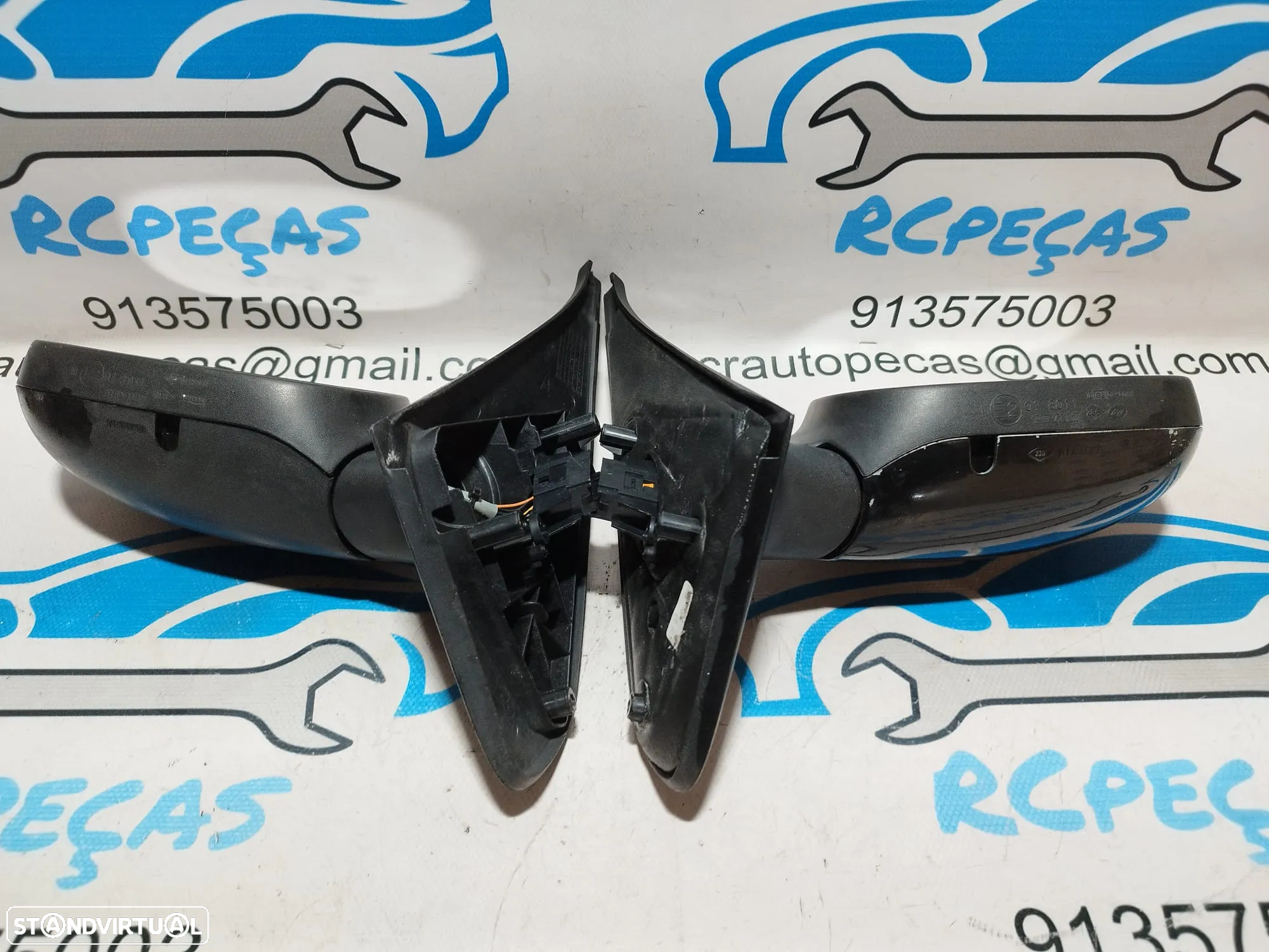 ESPELHO RETROVISOR ESQUERDO DIREITO RENAULT CLIO II 2 MK2 8200163300 8200163302 ELETRICO AQUECIDO ESPELHOS RETROVISORES - 3