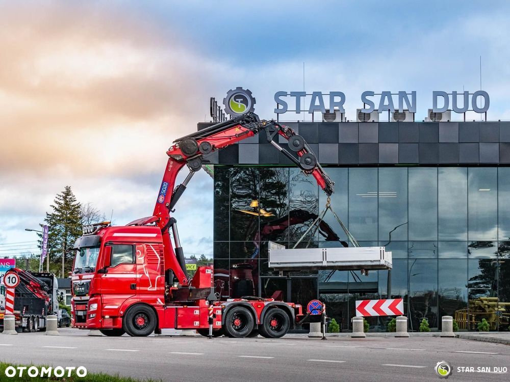 MAN TGX 28.500 6x2 HMF 5020K-RC HDS Fly Jib Żuraw Siodło