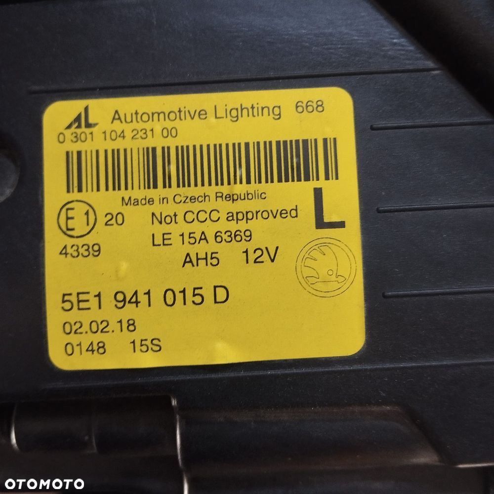 Lampa lewa skoda octavia 3 full LED - 5