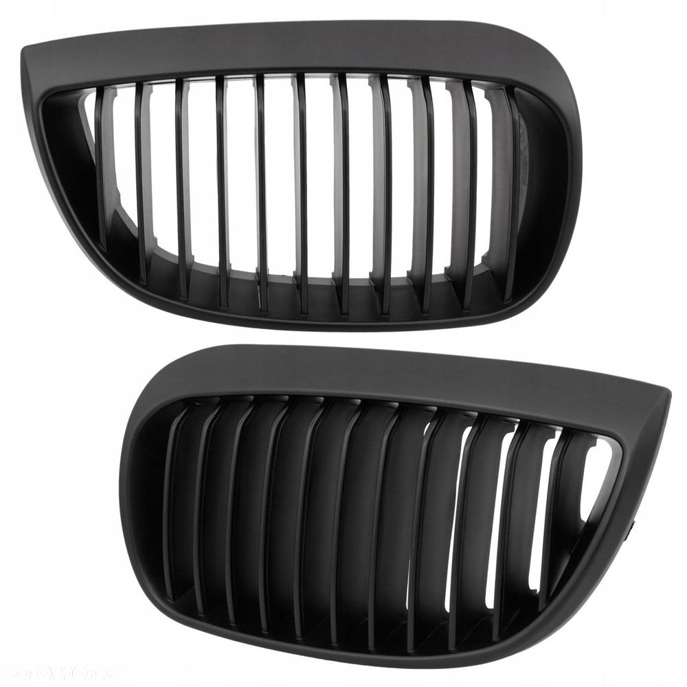 Atrapa Grill Nerki kpl Tuning Black Mat Bmw 1 e81 e82 e87 e88 2004-2007 - 2