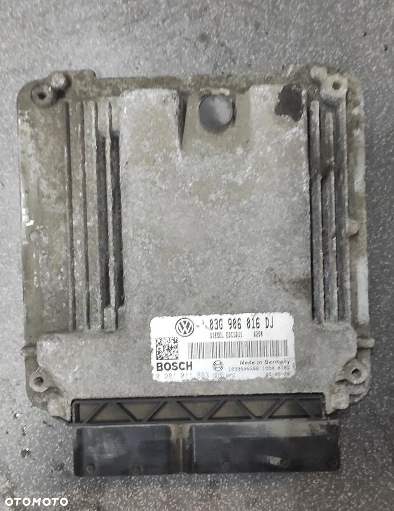 Komputer Sterownik Silnika VW AUDI SEAT SKODA 03G906016DJ 1.9 TDI EDC16U1 - 1