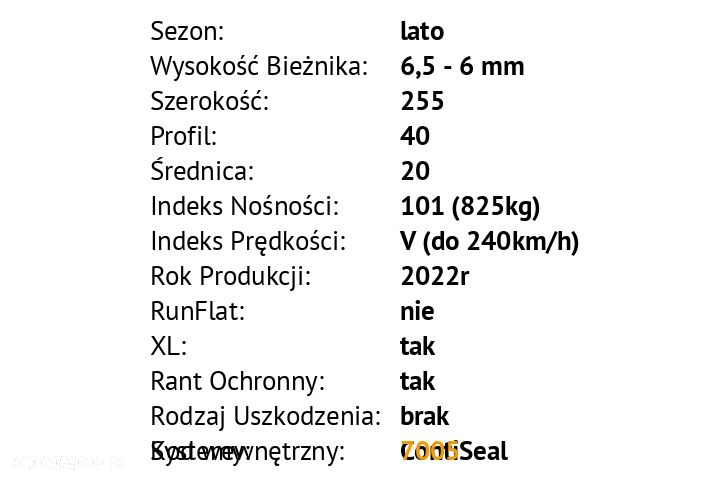Continental ContiSportContact 5 - 255/40 R20 - 3