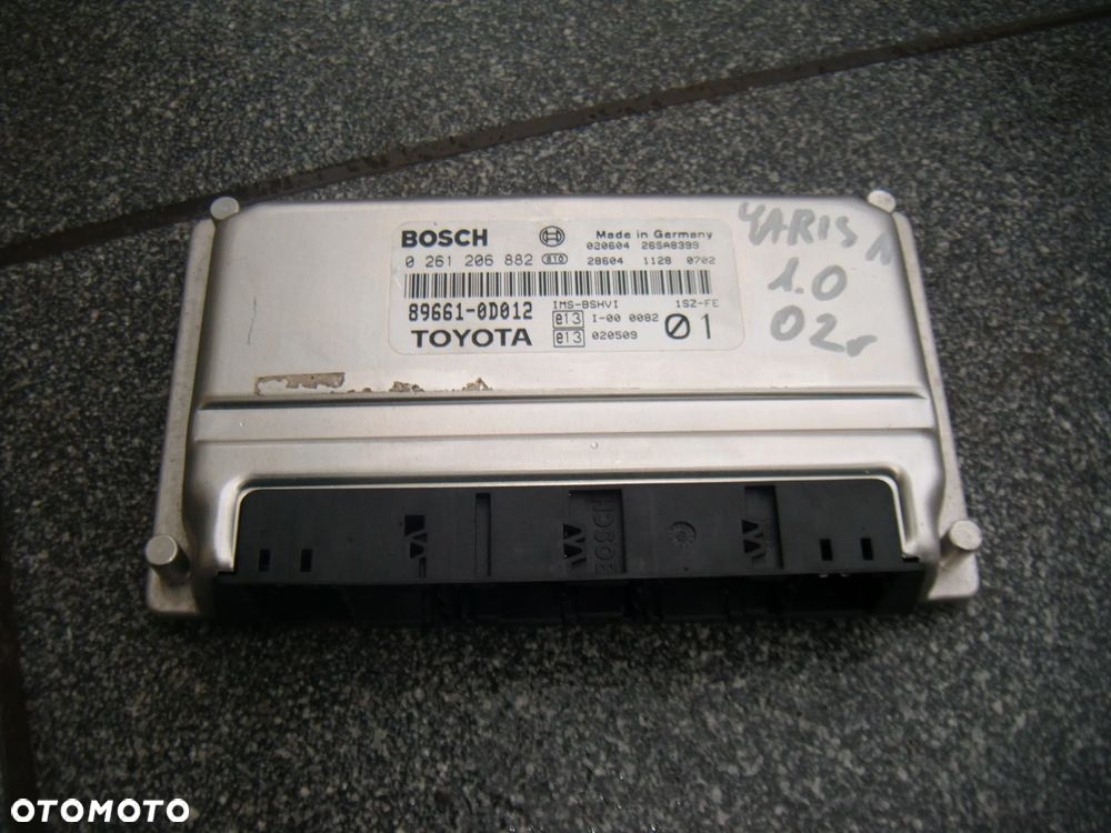 toyota yaris 1 1.0 02r komputer sterownik silnika 0261206882 - 1