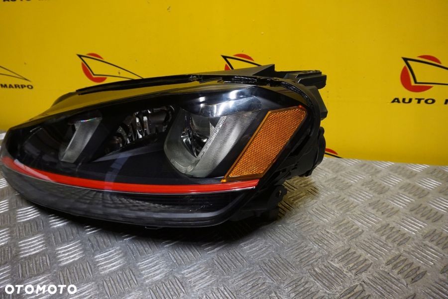 VW GOLF VII GTI 2015- REFLEKTOR LAMPA XENON Z LED LEWA USA - 4