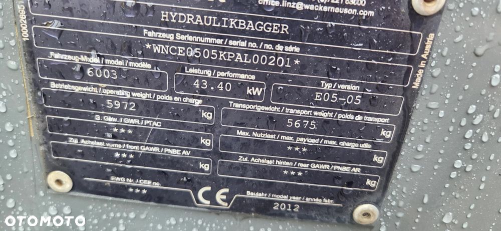 Wacker Neuson <<Wacker Neuson 6003! ROTATILT !2 łyżki,5500 mtg z Niemiec!>> - 13