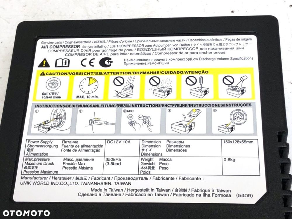 KOMPRESOR DO KÓŁ  MITSUBISHI MIRAGE / SPACE STAR VI liftback (A0_A) 2012 - 2022 1.0 (A05A) 52 kW - 5