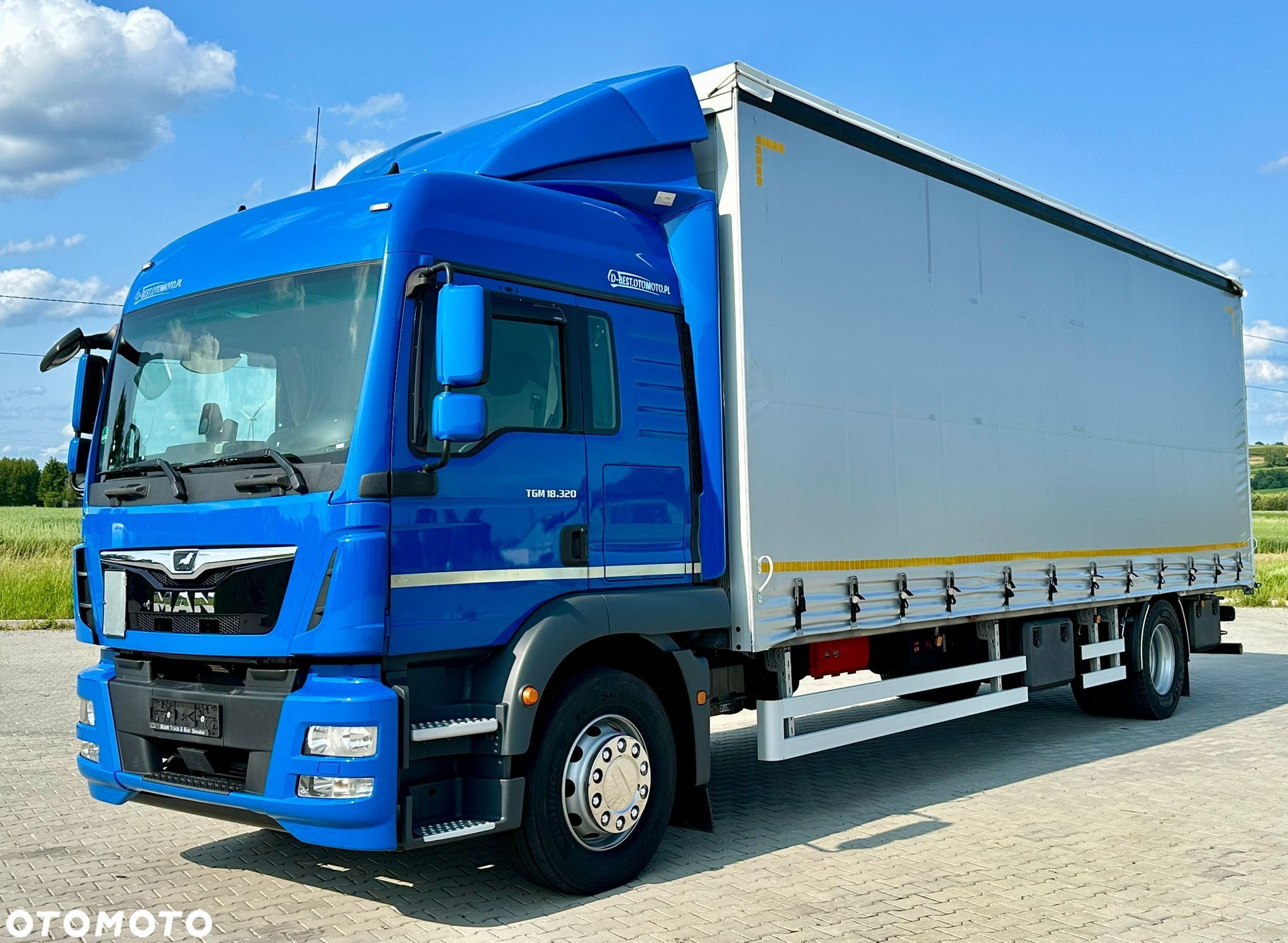 MAN TGM 18.320 / FIRANKA / 20 EUROPALET / 8.3 M DŁUGOŚCI / AUTOMAT / SYPIALKA / 2018 ROK / 9 809 KG ŁADOWNOŚCI - 1