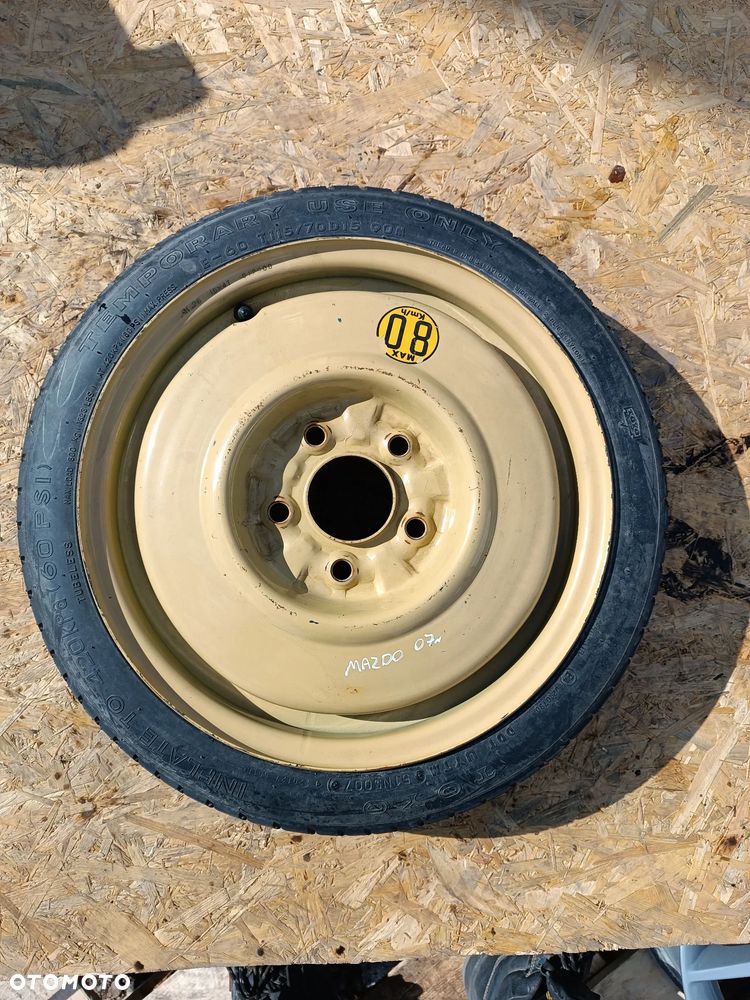KOŁO DOJAZDOWE ZAPASOWE 5X114.3 MAZDA  115/70/15 - 1