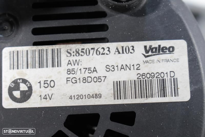 Alternador Bmw 1 (E87)  8507623 / 2609201D / Fg18d057 / 12318507623 - 9
