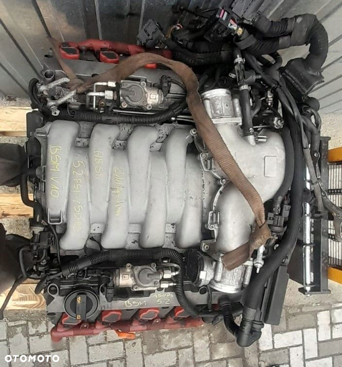 AUDI A8 S8 D3 A6 S6 C6 SILNIK KOMPLETNY 5.2 FSI V10 BSM 450ps FILM - 14