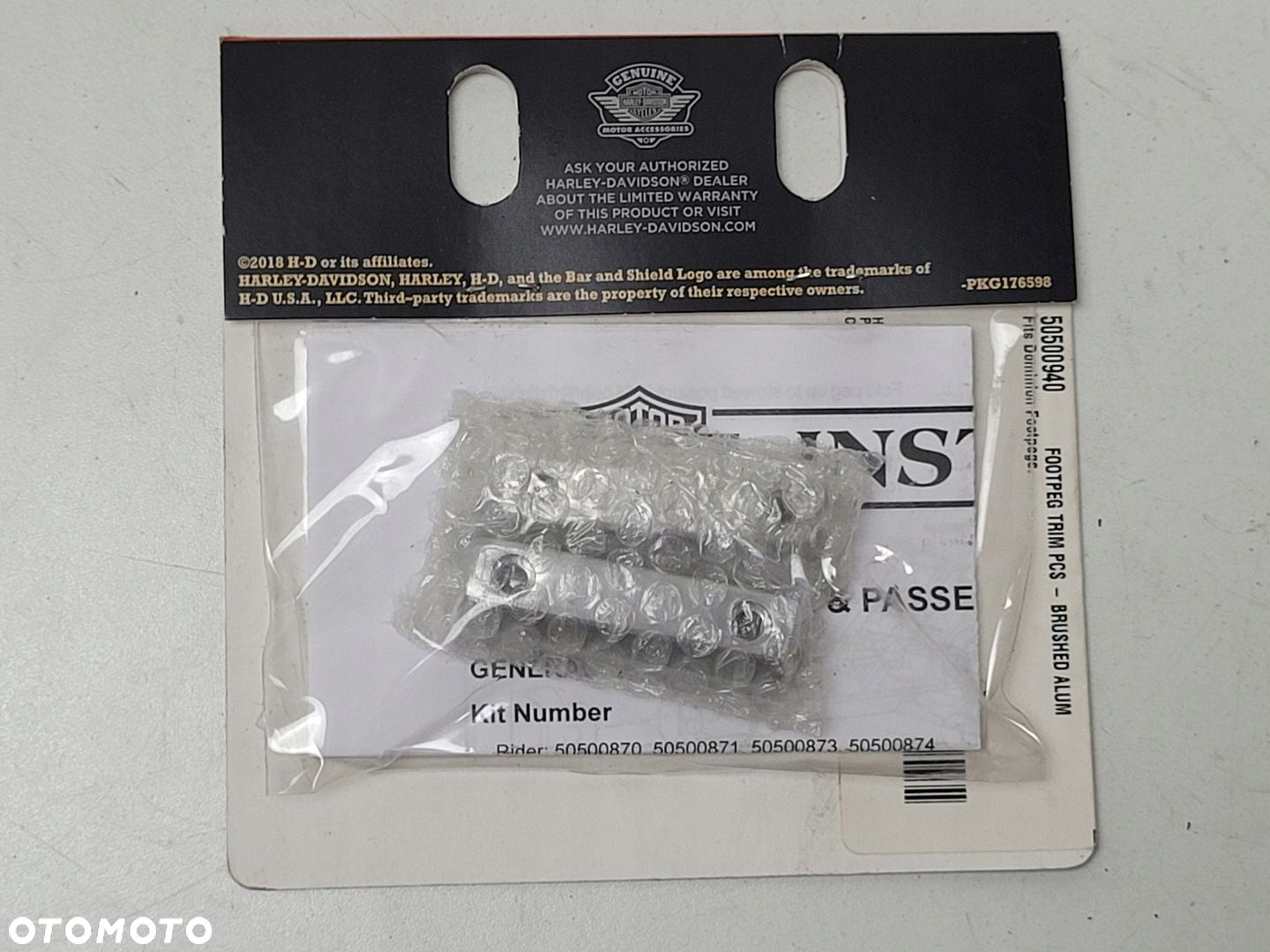 HARLEY DAVIDSON NAKŁADKA PODNÓŻKA DOMINION DEKOR 50500940 - 2