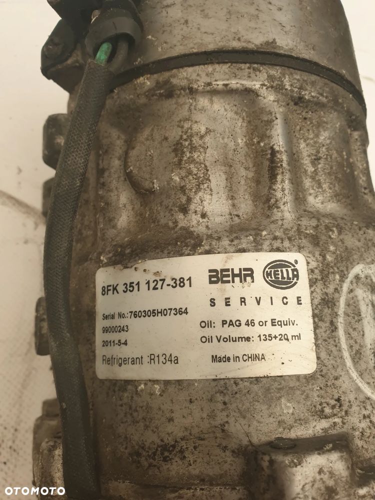 Volkswagen Golf V 1.6 FSI Audi TT 1.8T Kompresor Klimatyzacji 8FK351127381 - 3